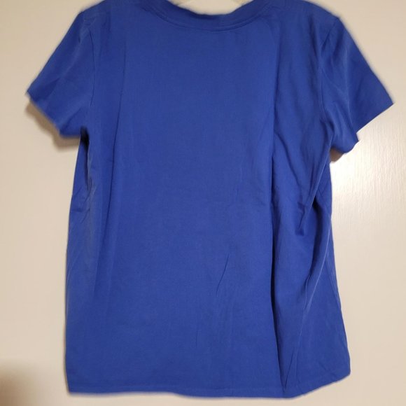 Polo by Ralph Lauren V-neck t-shirt, women's, size L, blue - Picture 2 of 6